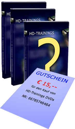 3 DVDs nach Wahl plus € 15,-- Gutschein